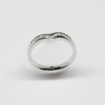 9ct White Gold Diamond Ring